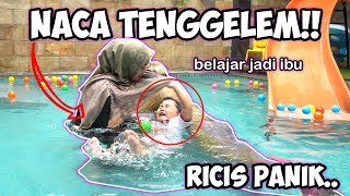 AKU BELAJAR JADI IBU UNTUK KAMU. Naca Tenggelem!!! Panik Semua. wkwkkwkw