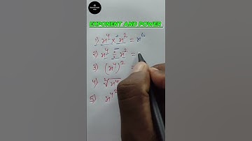 Exponent and power #maths #exponents #mathquestions #mathviralvideo #newtrending #studymotivation