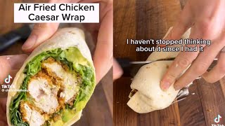 Vital Chicken Caesar Wraps ? This Air fried Version Is So Delish  ? tiktokfood viralrecipe