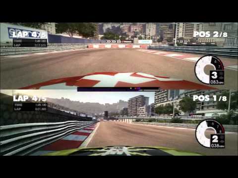 Dirt 3 - Split Screen race - Monaco - Xbox360