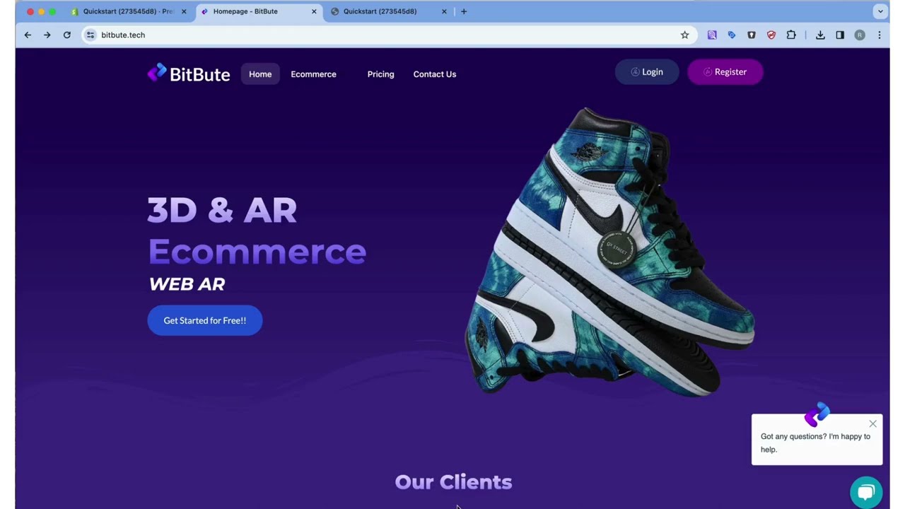 How to enable Augmented Reality on your Shopify app using BitBute