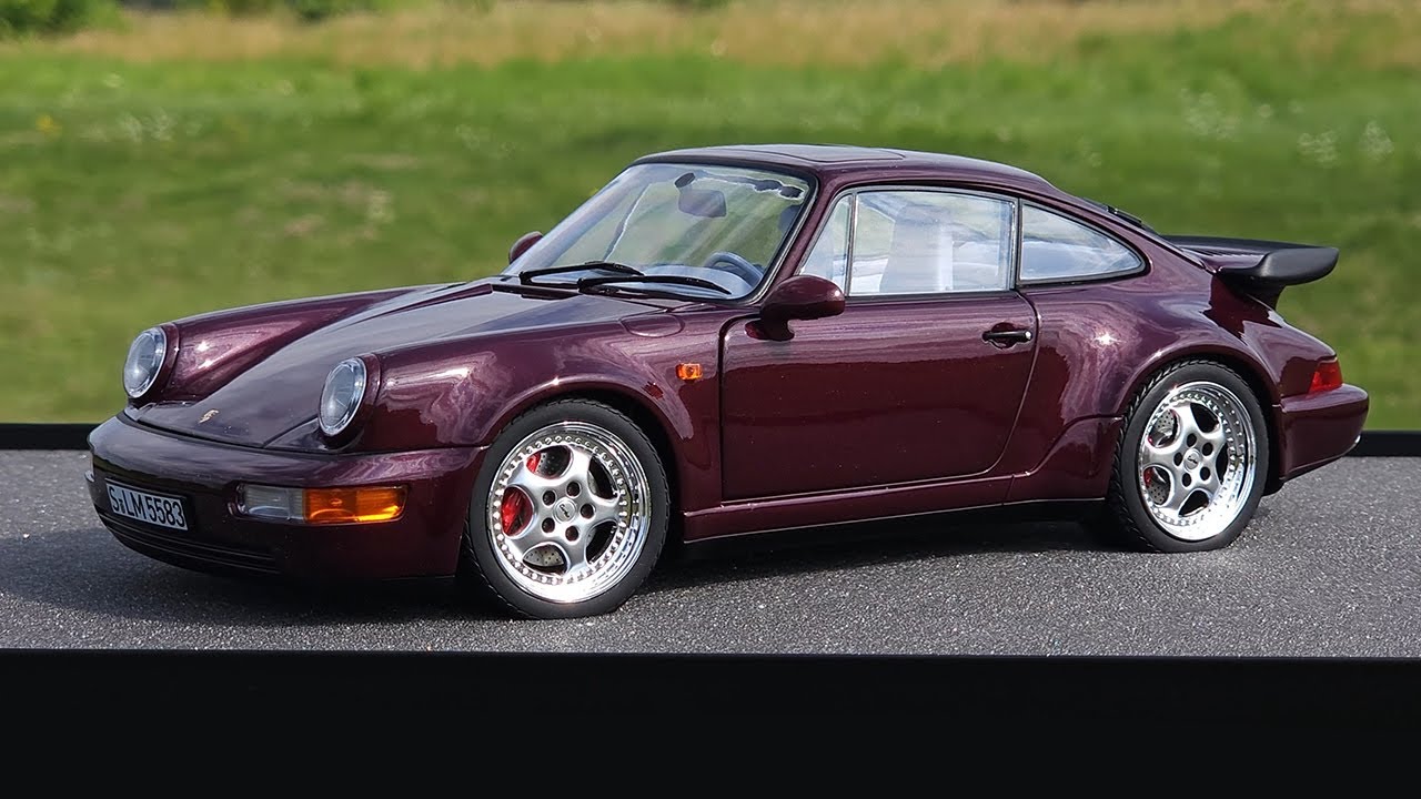 1/18 ポルシェ964ターボカスタム Porsche 911 Turbo (964) Amethyst Metallic 1:18 Norev - YouTube