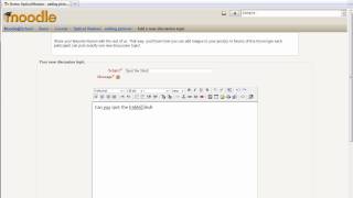 Using Pictures In A Moodle Course Forum - Lets Learn It