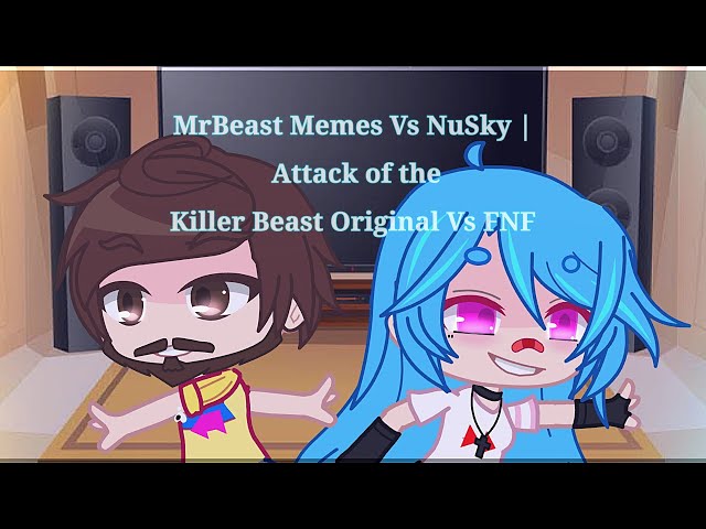 MrBeast Memes Vs NuSky  Attack of the Killer Beast Original Vs FNF 