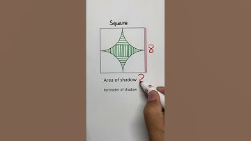 Geometry thinking: solving area of shadow #geometry #shorts