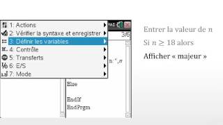 Programmation 1 sur TI-Nspire™ CX CAS screenshot 1