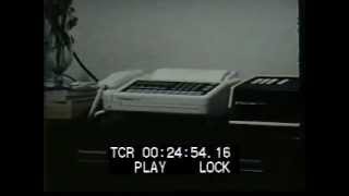 Fax Machine In The 1980s - clip 944