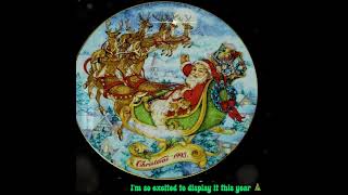 Special Christmas Delivery 1993 Porcelain 22k Gold Trimmed Plate by Avon