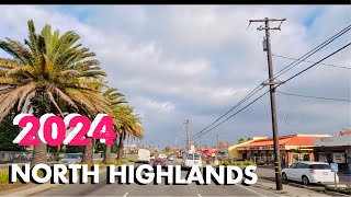 North Highlands California - Drive Tour  (Foothill Farms) 4k HDR