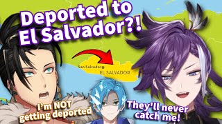 Hakka and Shinri tried their BEST to not get DEPORTED TO EL SALVADOR! 💀【Holostars EN】