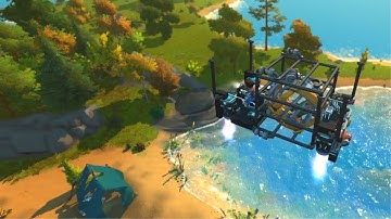 Scrap Mechanic Survival | Flying Transporter for Caged Man | Latający transporter