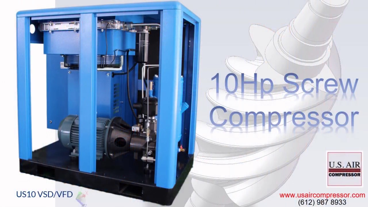 US Air Compressor 10 HP, 208Volt, 3 Phase 3299.99 YouTube