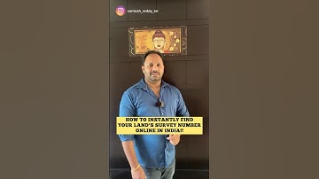 How to find survey number of any land using just your phone 📲 #realestatetips