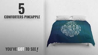 Top 10 Comforters Pineapple [2018]: Society6 Pineapple Fields Forever Comforters Queen: 88 x 88