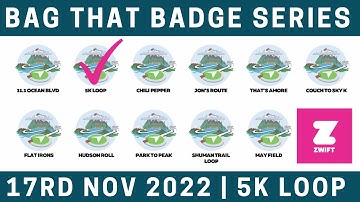 Bag that Badge | 5k Loop | Zwift Run Channel