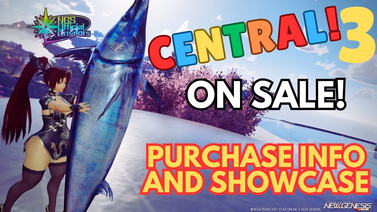 [PSO2 NGS] Central 3 Purchase Info And Showcase