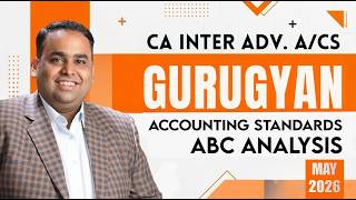 ABC Analysis of AS for May'26 | Smart Preparation Plan for Accounting Standards | CA Inter