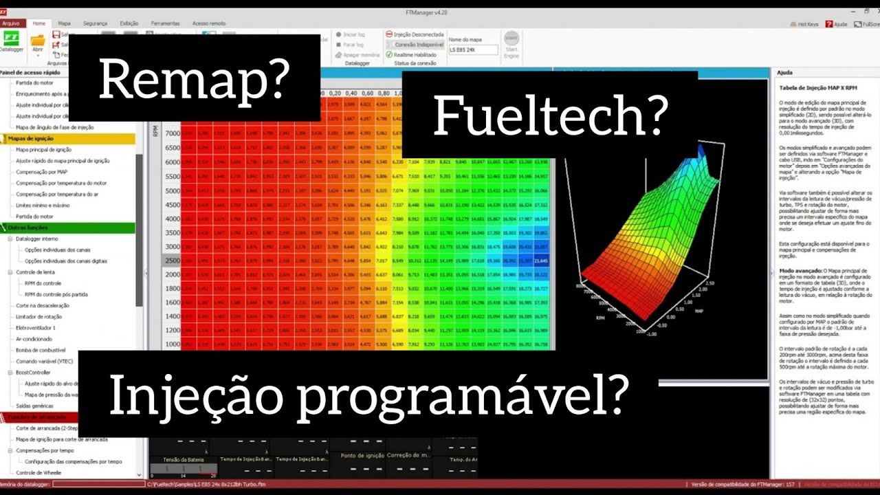 Mapa de injeção, como funciona? Fueltech - YouTube