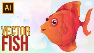 Adobe Illustrator Tutorial | How to Draw Fish Vector Part 1