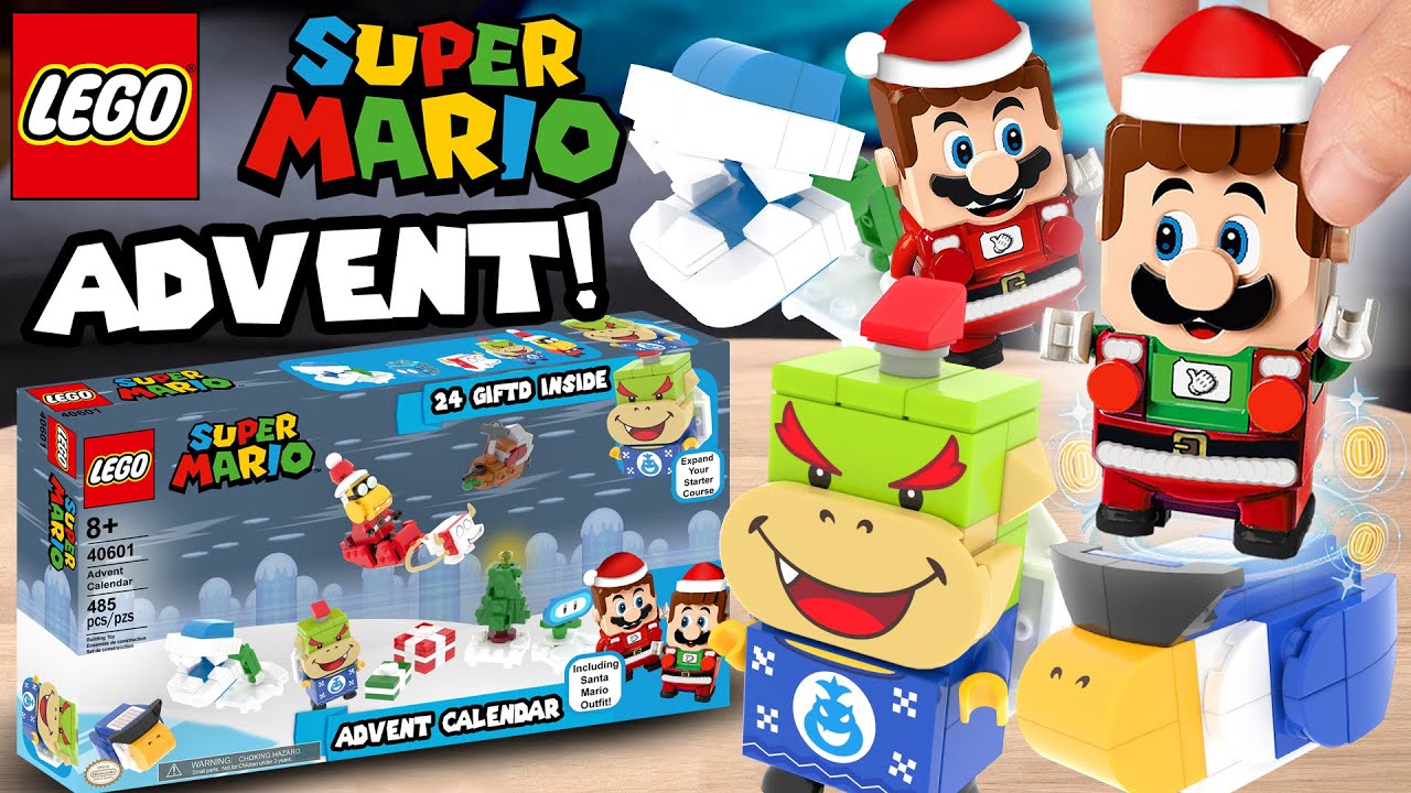 NEW LEGO Super Mario ADVENT CALENDAR 2021! SANTA MARIO and LUIGI