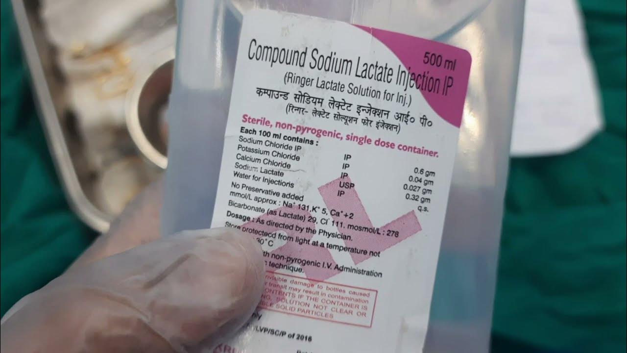 Ringer lactate RL Solution Isotonic fluid use YouTube
