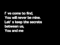 Eyes Set To Kill - The Secrets Between (lyrics)