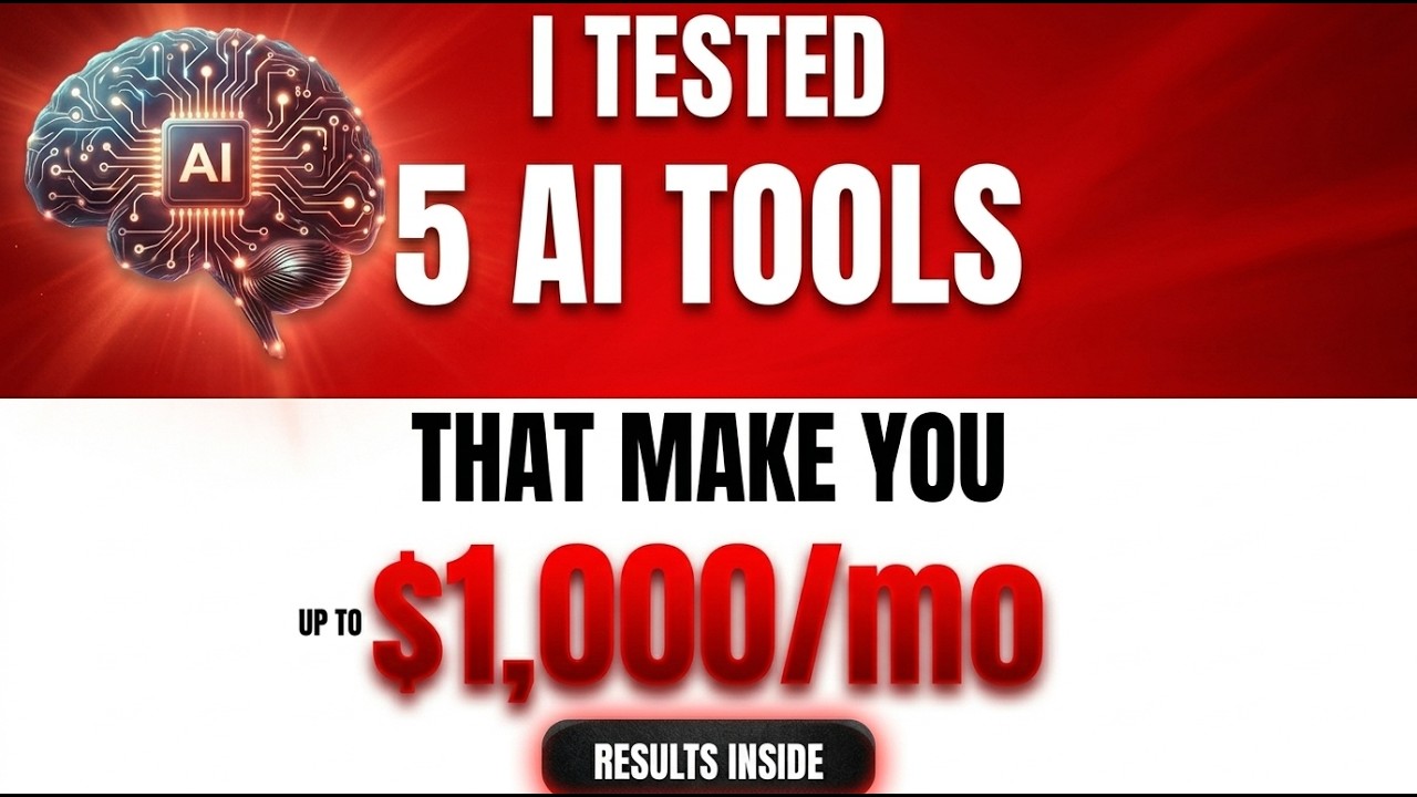 5 AI Tools That Actually Make You Money in 2026 (Tested) - YouTube