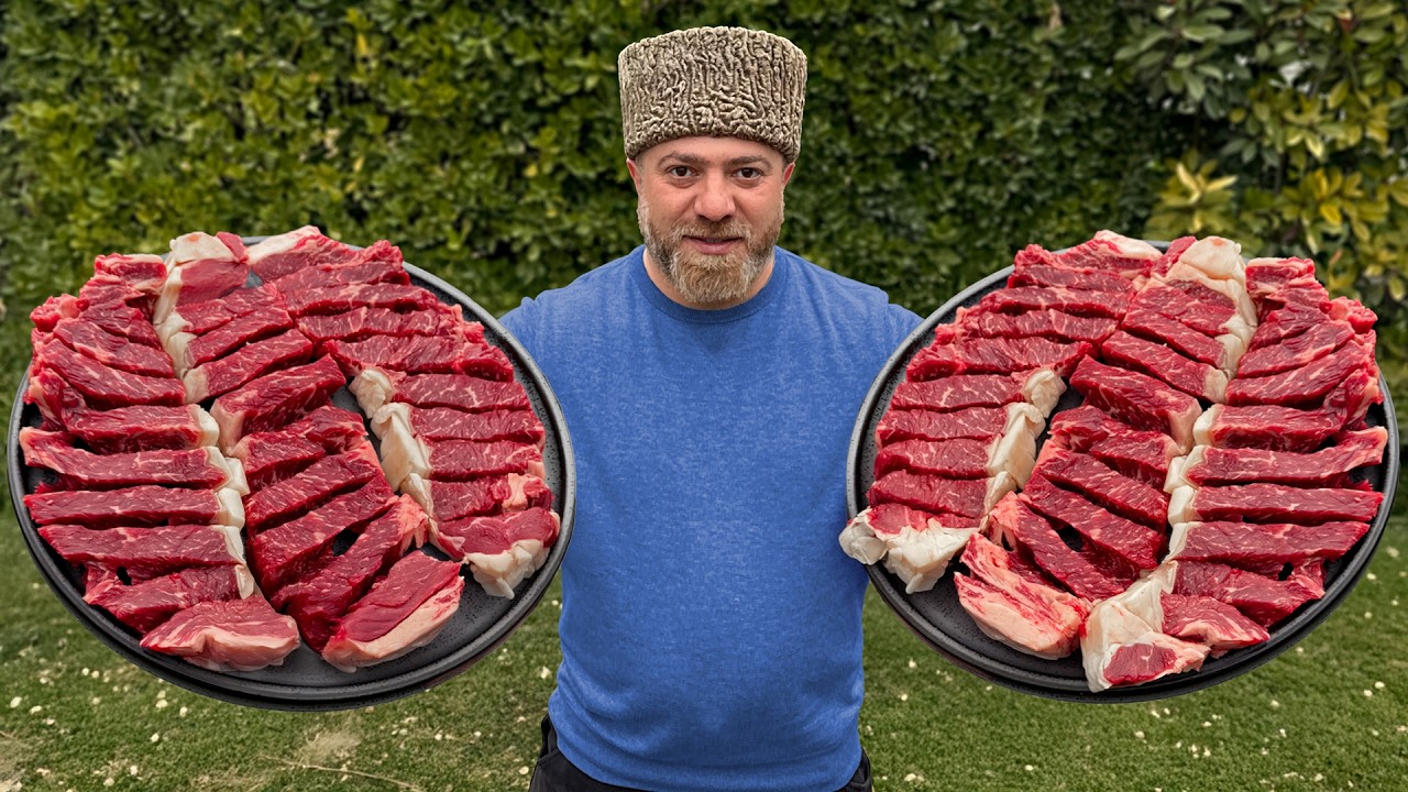 تحضير ستيك بقري لولبي مع بطاطس ذهبية