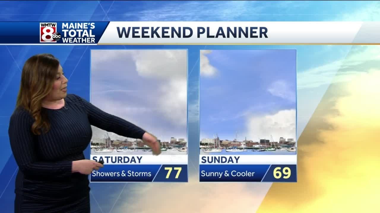 Split Weekend Forecast with Showers and Storms to Start - YouTube
