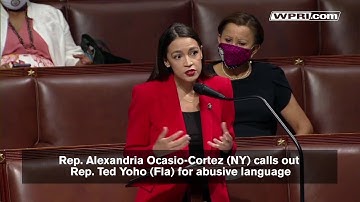 VIDEO NOW: Ocasio-Cortez calls out fellow congressman for  abusive language