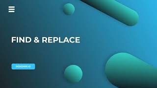 Find and Replace Text | Designrr.io