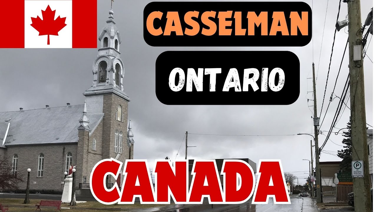 Casselman Ontario Canada 4K Tour | 4K Tour | A Cute Village near Ottawa Canada