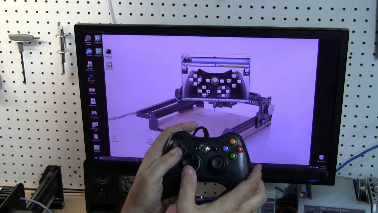x-carve CNC Super Xbox 360 pendant. - YouTube