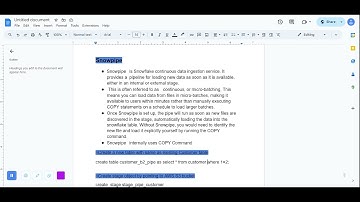 what is snowpipe in snowflake & advantages of snowpipe, how to create snow[pipe.