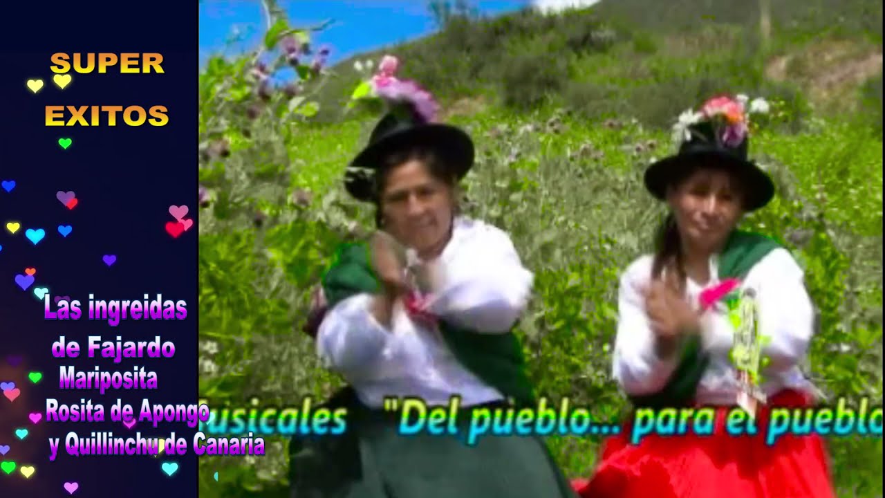 LA AUTENTICA JARANA CON ARPA Y VIOLIN  MARIPOSITA Y ROSITA DE APONGO TEMA: MALVACINAY