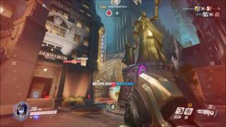 Overwatch - Widowmaker gameplay feat. Genji's ass