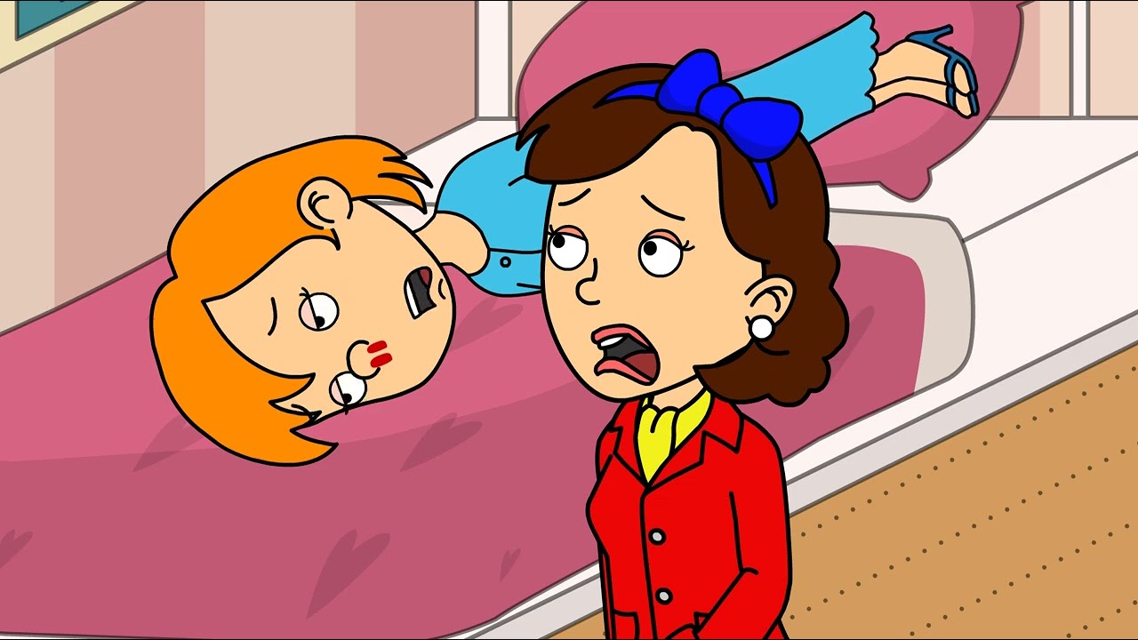 Classic Caillou Injures His Teacher/House Arrested