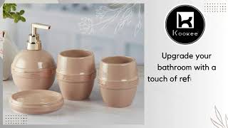 Kookee Premium Ceramic Bathroom Set: Elevate Your Bath Space with Style and Quality