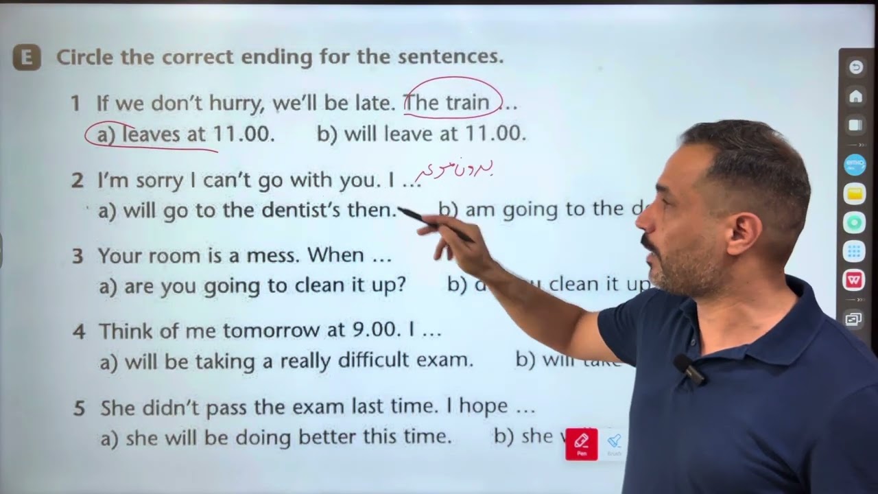 السادس الاعدادي. Unit 7. حل تمارين المستقبل ( Future )