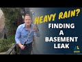 Rain Leak Detection | How  To Find A Water Leak In Your Basement After Heavy Rain