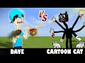 (me) Dave vs. Cartoon Cat (Bendy The Demon18) | Minecraft (I RAGED!)