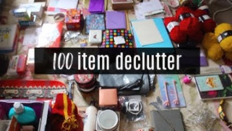 100 ITEM DECLUTTER CHALLENGE // MINIMALISM CHALLENGE