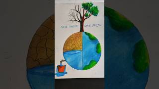 save water poster drawing|| #shorts #youtubeshorts #savewater