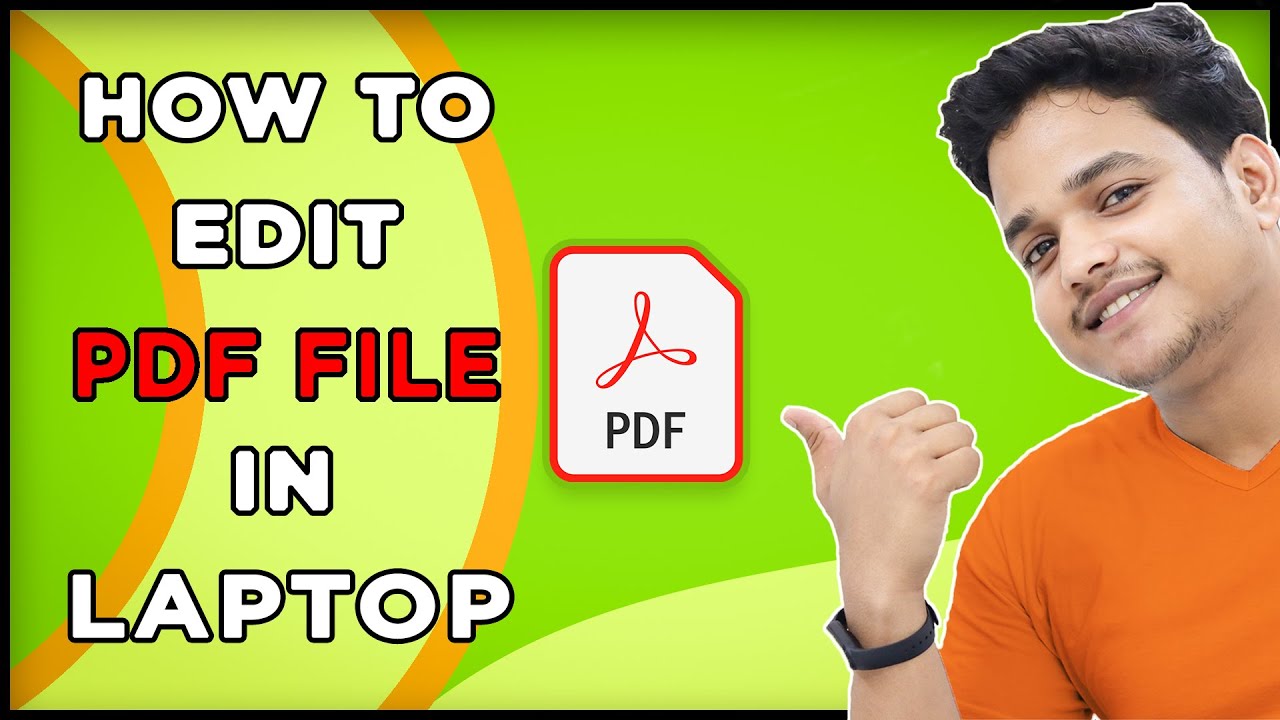 How To Edit Pdf File In Laptop Youtube