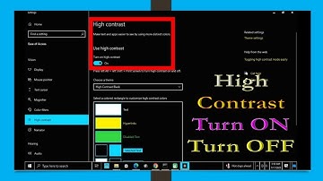 How To Turn ON or Turn Off High Contrast Mode On Windows 10/11 [Tutorial]