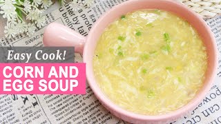 HOMEMADE CORN AND EGG SOUP | HUNGRY MOM COOKING screenshot 3