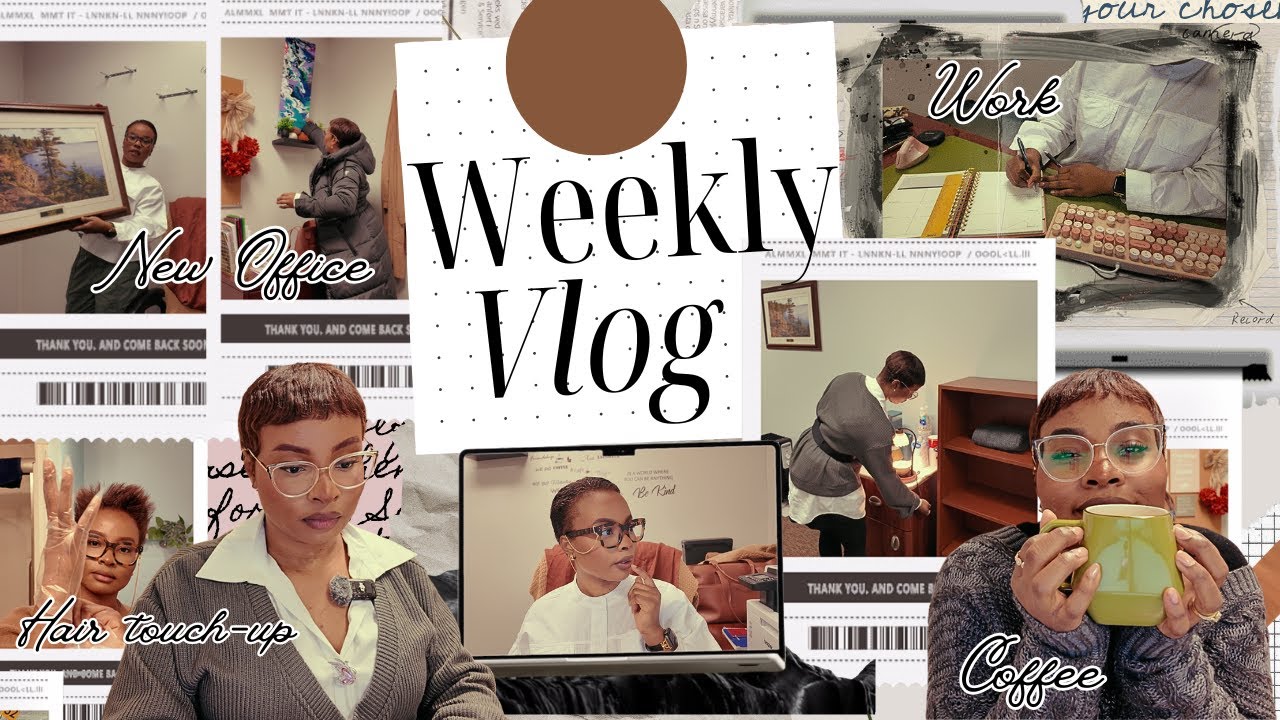 Weekly Vlog | 9–5 Life as an HR Generalist, New office, Snow days, Pixie cut Hair Maintenance