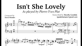 Isn't She Lovely| Pierre-Yves Plat (Piano Transcription) chords