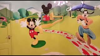 Mickey mouse club house mural room by drews wonder walls