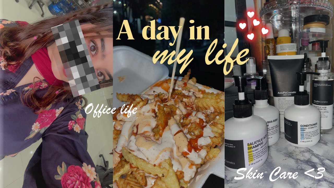 A Day in My Life | Office Routine, Food & Skincare 🤍✨
